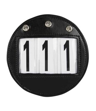 Mackey ROUND LEATHER BRIDLE NUMBER - Black