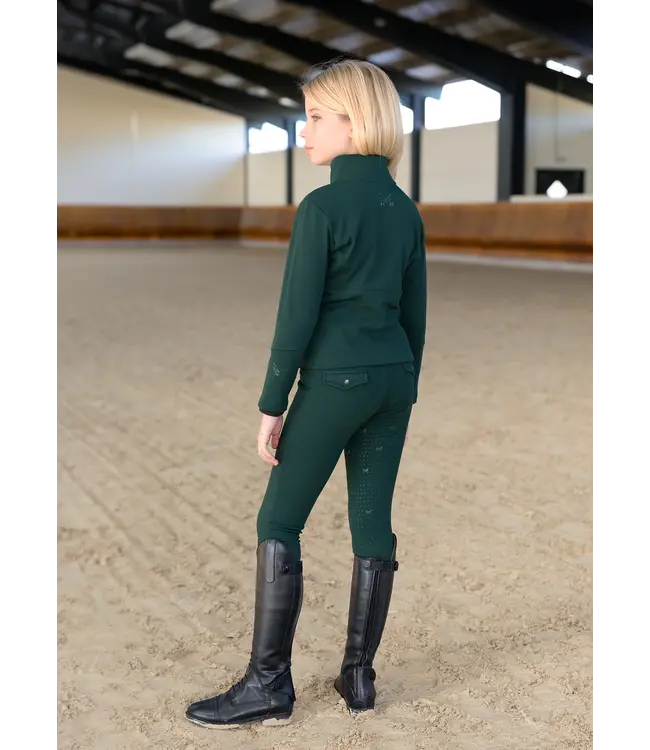 MAXIMILIAN YR FLEECED VERA JACKET - Emerald