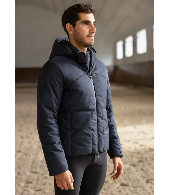 MAXIMILIAN ELAN PUFFER JACKET - Navy