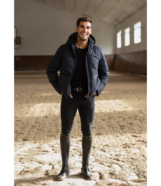 MAXIMILIAN ELAN PUFFER JACKET - Navy