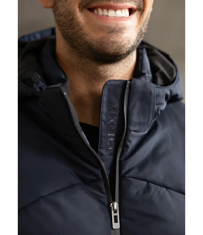 MAXIMILIAN ELAN PUFFER JACKET - Navy