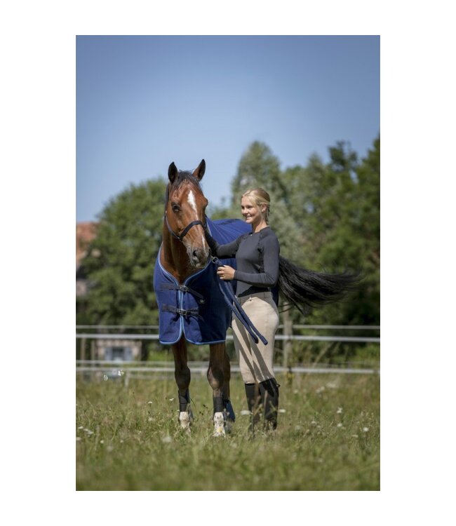 RIDING WORLD POLAR FLEECE SHEET - Navy