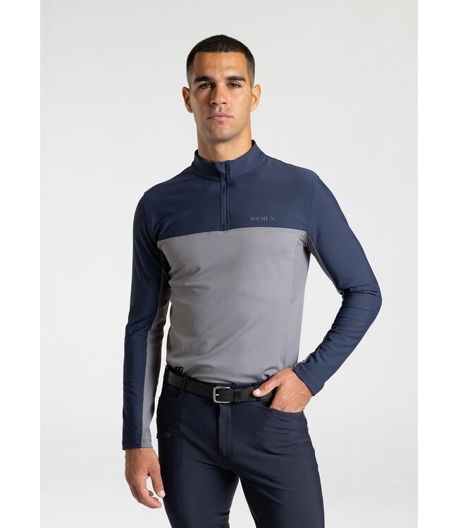 MAXIMILIAN KENT BASE LAYER - Navy/Grey