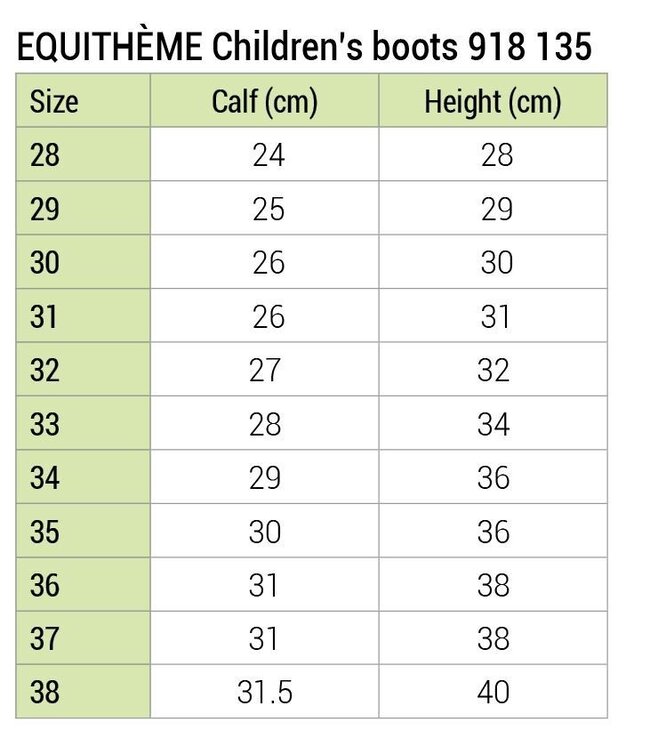 EQUITHÈME CHILDRENS LEATHER BOOTS - Black