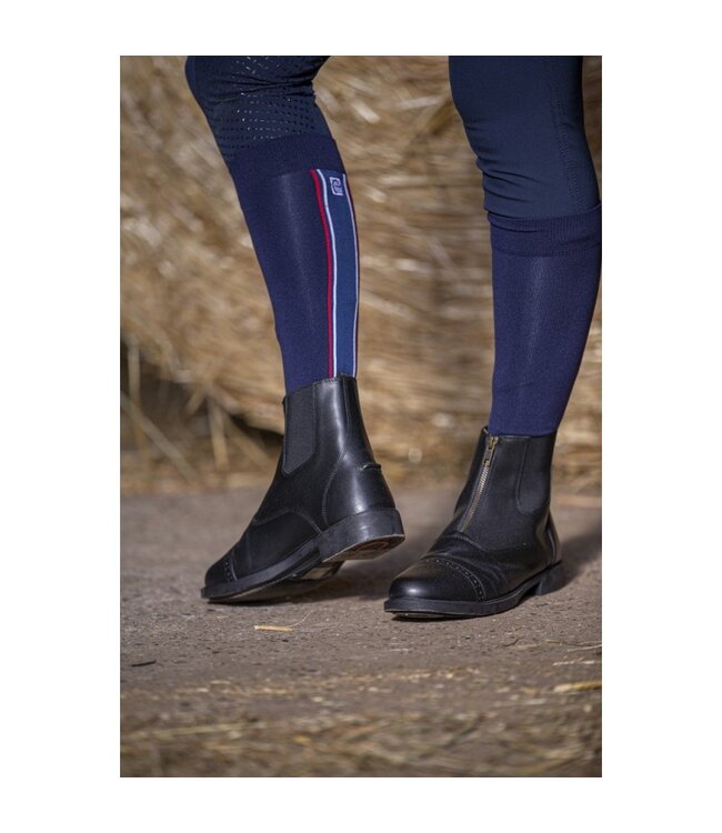 EQUITHEME SINGLE ZIP JODHPUR BOOTS - Black