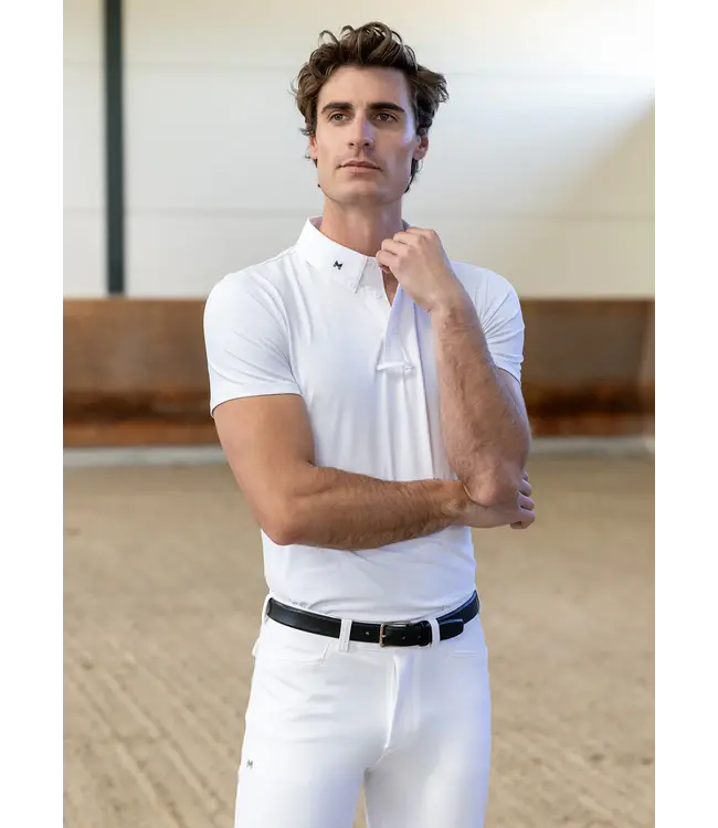 MAXIMILIAN ACTIVE SHORT SLEEVE SHOW SHIRT - White