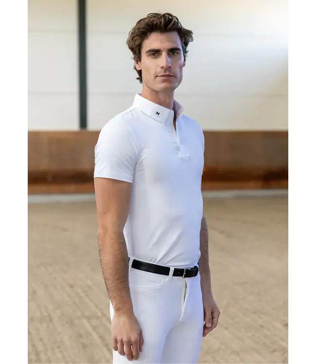 MAXIMILIAN ACTIVE SHORT SLEEVE SHOW SHIRT - White