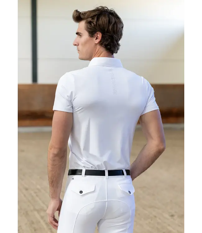 MAXIMILIAN ACTIVE SHORT SLEEVE SHOW SHIRT - White