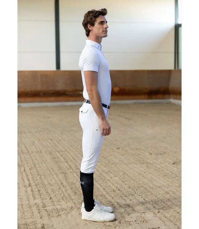 MAXIMILIAN ACTIVE SHORT SLEEVE SHOW SHIRT - White