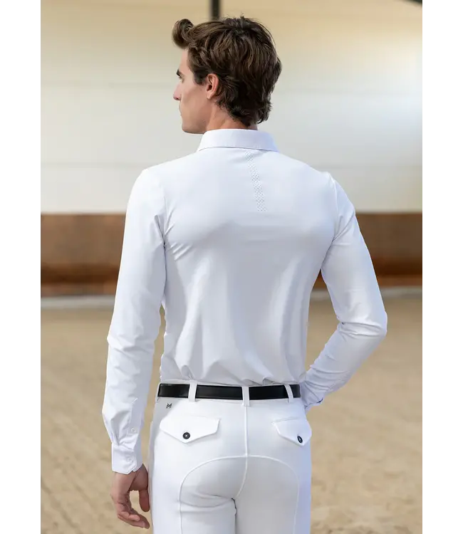 MAXMILIAN ACTIVE LONG SLEEVE SHOW SHIRT - White