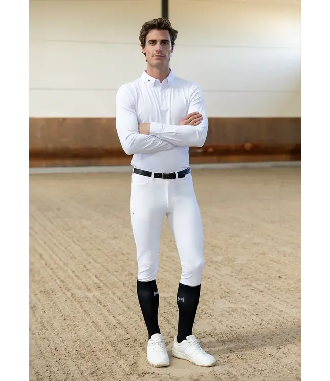 MAXMILIAN ACTIVE LONG SLEEVE SHOW SHIRT - White