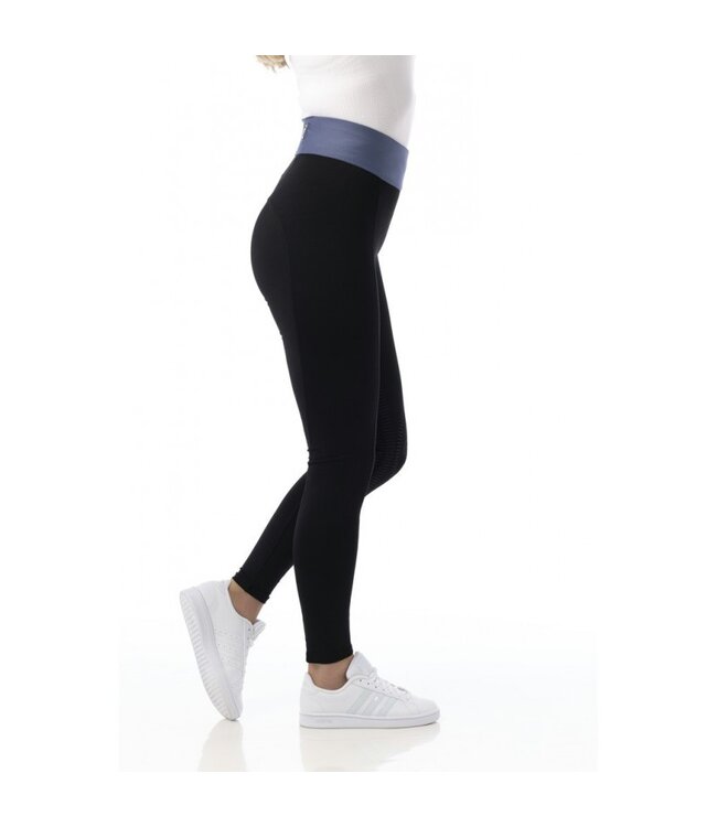 EQUITHÈME 'TEA' PULL-ON RIDING LEGGINGS - Black
