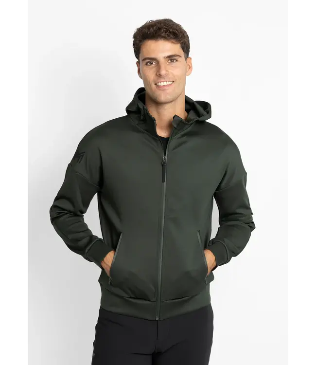 MAXIMILIAN MENS ELEMENT ZIP HOODIE - Hunter Green