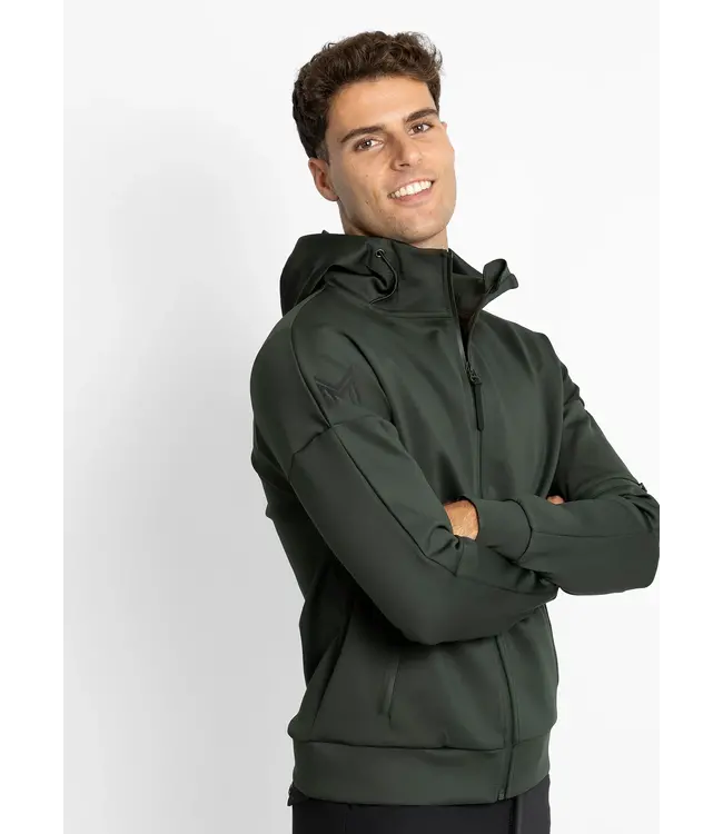 MAXIMILIAN MENS ELEMENT ZIP HOODIE - Hunter Green