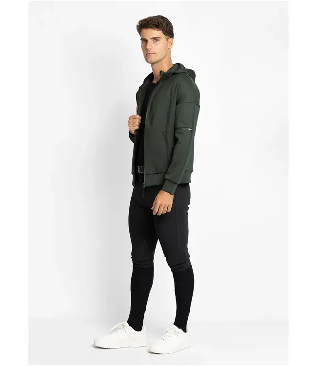 MAXIMILIAN MENS ELEMENT ZIP HOODIE - Hunter Green