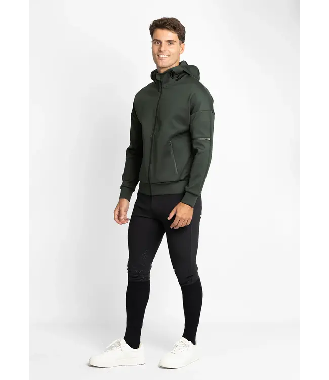 MAXIMILIAN MENS ELEMENT ZIP HOODIE - Hunter Green