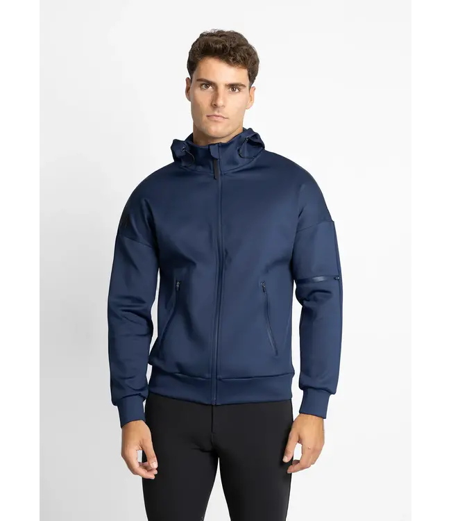 MAXIMILIAN MENS ELEMENT ZIP HOODIE - Navy