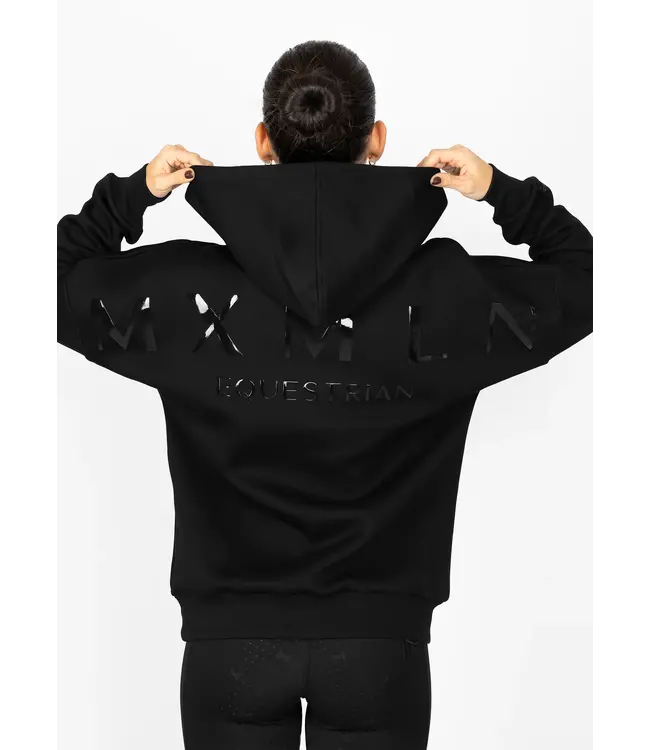 MAXIMILIAN UNISEX ICON OVERSIZED HOODIE - Black