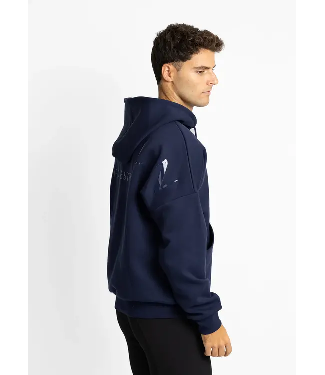 MAXIMILIAN UNISEX ICON OVERSIZED HOODIE - Navy