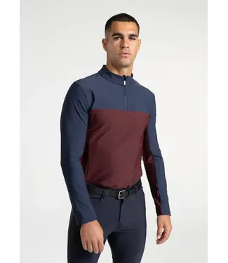 Maximilian MAXIMILIAN KENT BASE LAYER - Navy/Burgundy
