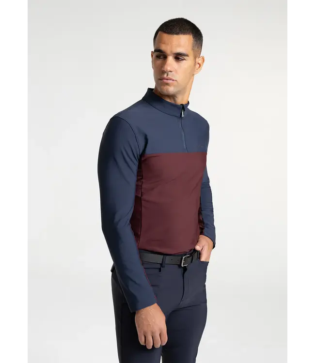 MAXIMILIAN KENT BASE LAYER - Navy/Burgundy