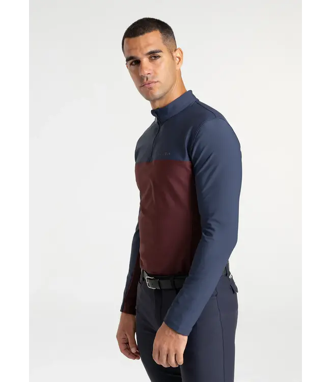MAXIMILIAN KENT BASE LAYER - Navy/Burgundy
