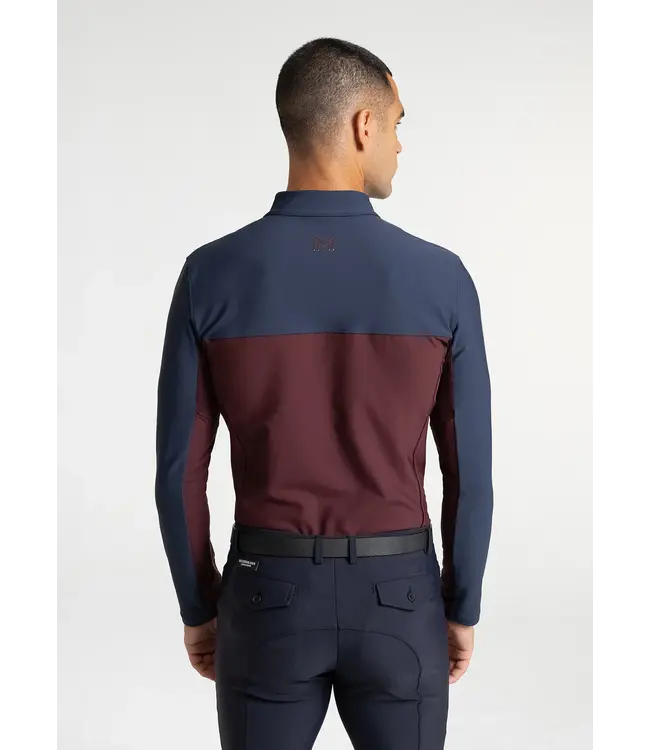 MAXIMILIAN KENT BASE LAYER - Navy/Burgundy