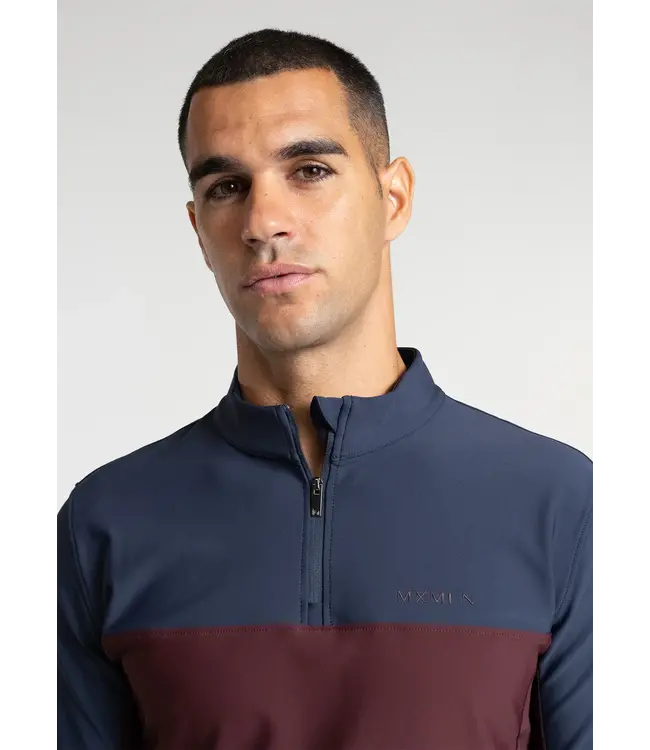 MAXIMILIAN KENT BASE LAYER - Navy/Burgundy