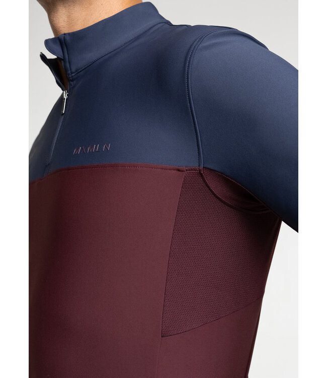 MAXIMILIAN KENT BASE LAYER - Navy/Burgundy