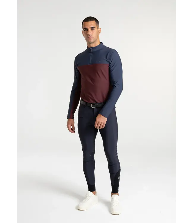 MAXIMILIAN KENT BASE LAYER - Navy/Burgundy