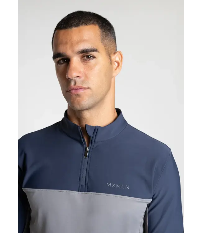 MAXIMILIAN KENT BASE LAYER - Navy/Grey