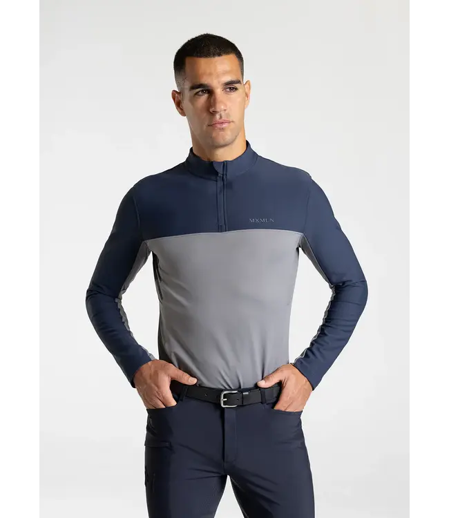 MAXIMILIAN KENT BASE LAYER - Navy/Grey