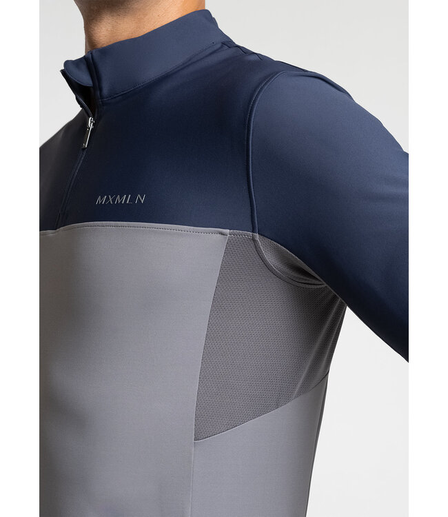 MAXIMILIAN KENT BASE LAYER - Navy/Grey