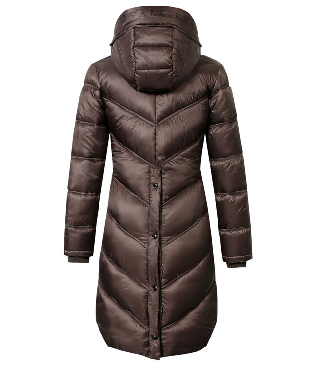 COVALLIERO AW24 LADIES QUILTED COAT - Coffee