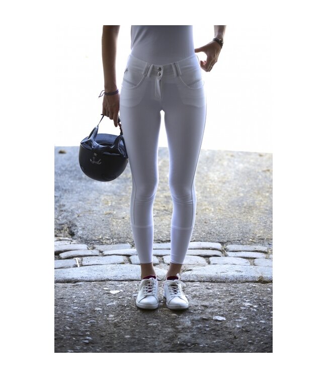 PÉNÉLOPE FUN PUSHUP LADIES BREECHES - White