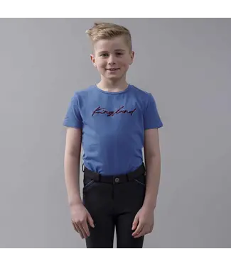 Kingsland KL 'ORA' JUNIOR ROUND NECK T-SHIRT - Blue Coastal Fjord