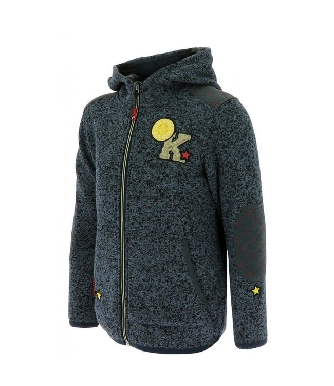 EQUI-KIDS "PONYRIDER" FLEECE WITH HOOD - Navy