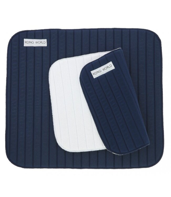 RIDING WORLD BANDAGE PADS HIND LEGS - Navy