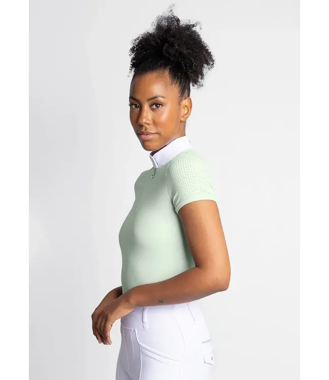 MAXIMILIAN LADIES SHORT SLEEVE AIR SHOW SHIRT - Sage Green