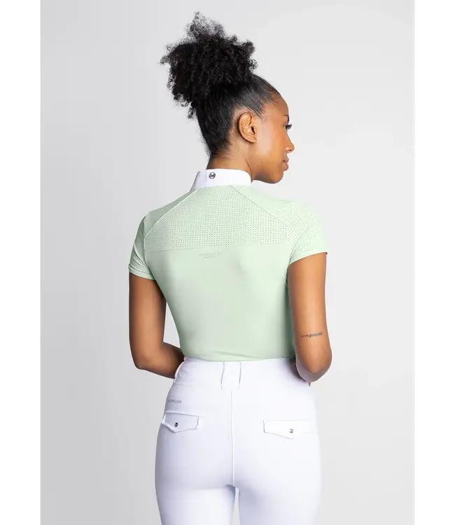 MAXIMILIAN LADIES SHORT SLEEVE AIR SHOW SHIRT - Sage Green