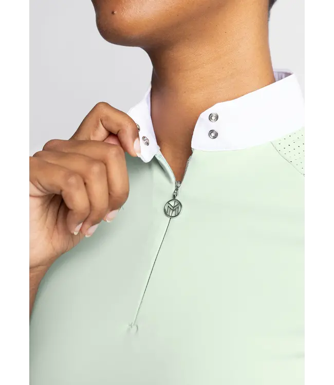 MAXIMILIAN LADIES SHORT SLEEVE AIR SHOW SHIRT - Sage Green