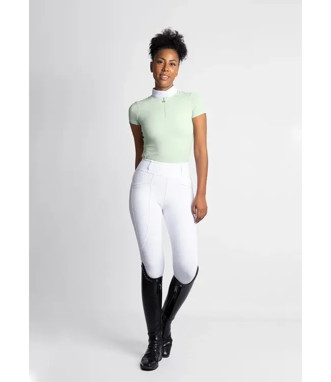 MAXIMILIAN LADIES SHORT SLEEVE AIR SHOW SHIRT - Sage Green