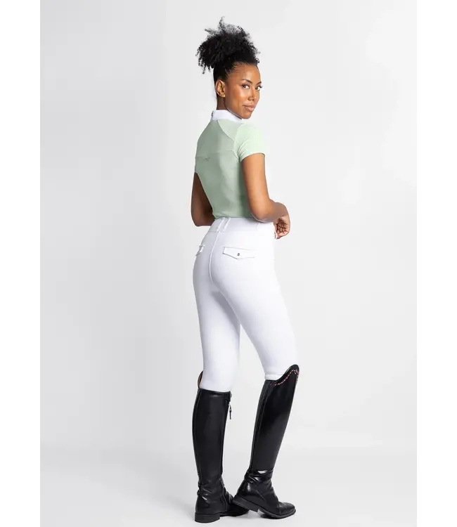 MAXIMILIAN LADIES SHORT SLEEVE AIR SHOW SHIRT - Sage Green