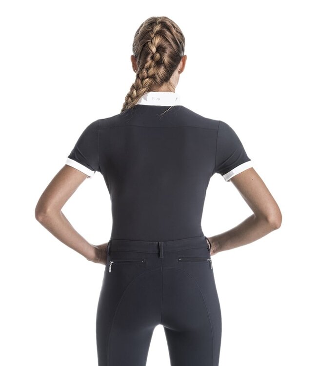 EGO7 CA WOMENS SHORT SLEEVED POLO TOP - Navy