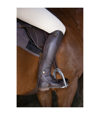 Equithème EQUITHÈME SOFT LEATHER HALF CHAPS - Havana Standard