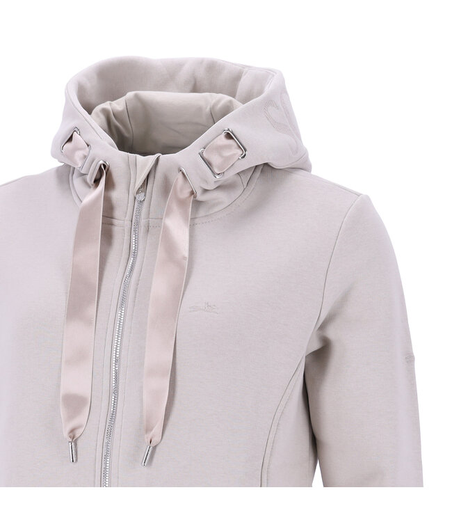 SCHOCKEMOHLE SS25 'CATHY' SPORTY HOODIE - Chalk