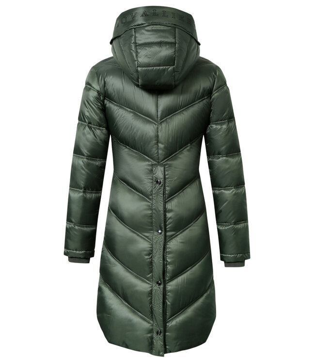 COVALLIERO AW24 CHILDRENS QUILTED COAT - Opal Green