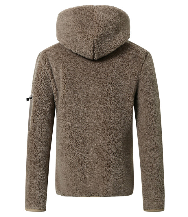 COVALLIERO AW24 CHILDRENS HOODY JACKET - Taupe