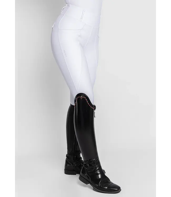 MAXIMILIAN PRO RIDING LEGGINGS KGrip - White