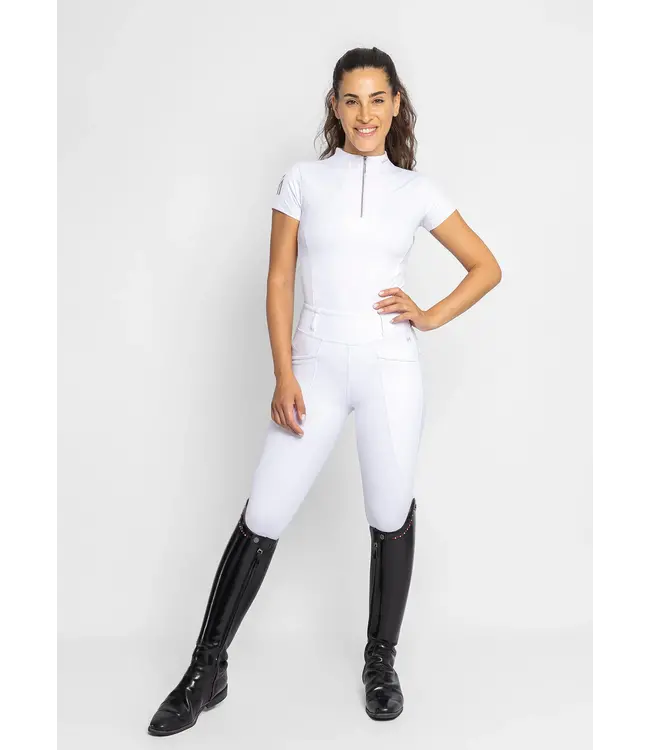 MAXIMILIAN PRO RIDING LEGGINGS KGrip - White